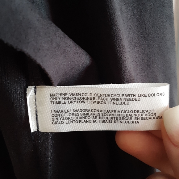 *TRADED* Charcoal Grey Suede Fringe Vest - NWOT! - Picture 7 of 7